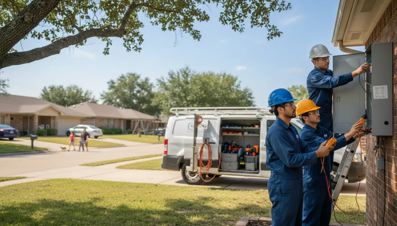 Certified electrician providing emergency electrical services in Eddy, TX